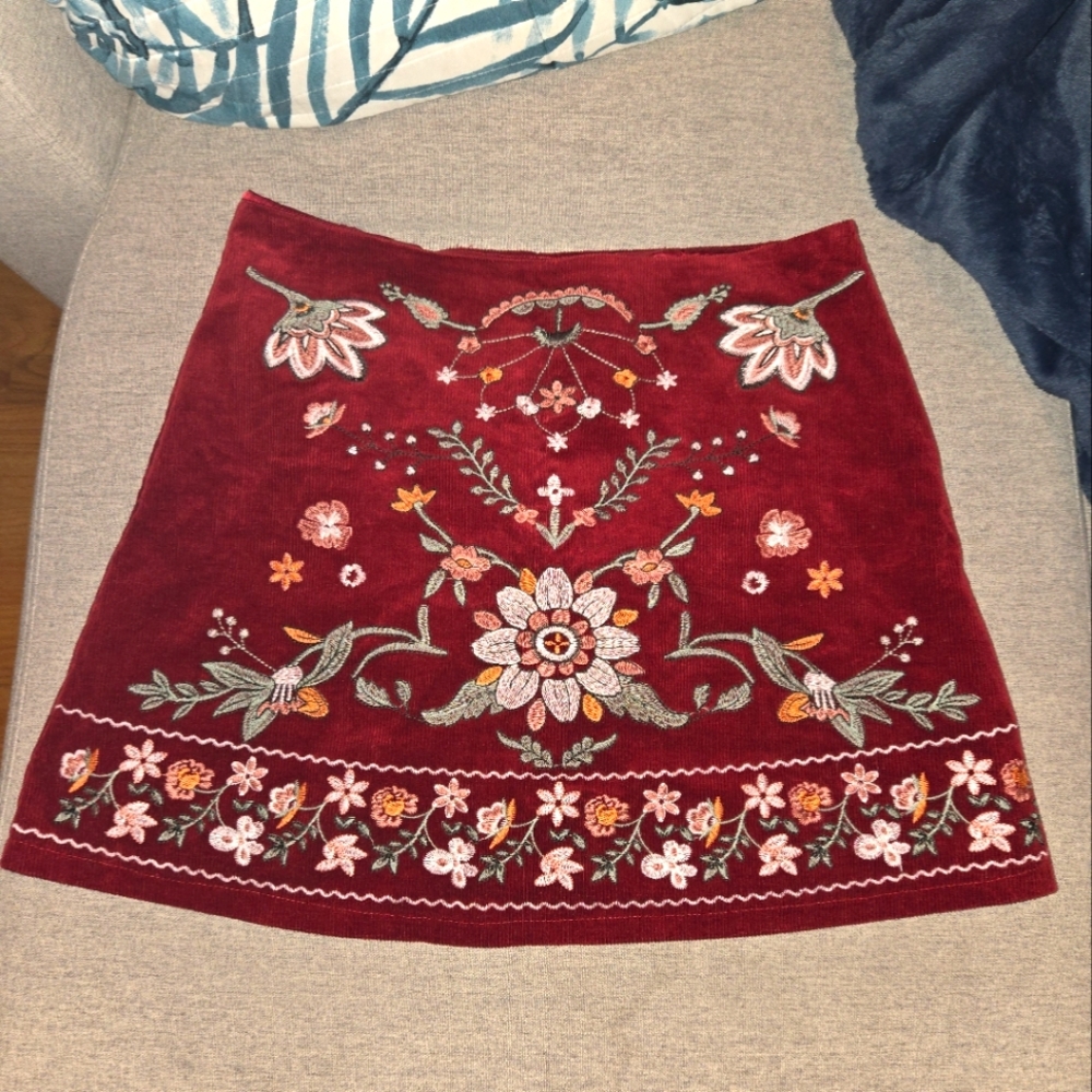 Altar'd State Embroidered Skirt